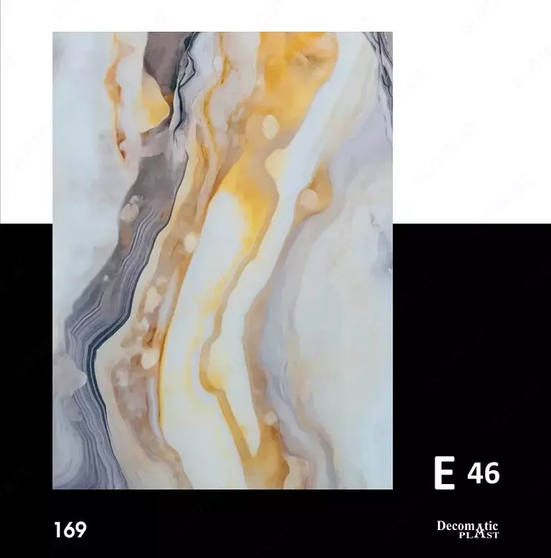 Глянцевая декоративная панель из ПВХ 1.22*2.80 Е 46