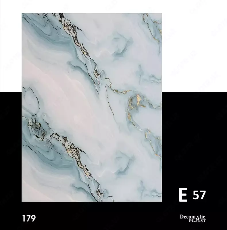 Глянцевая декоративная панель из ПВХ 1.22*2.80 Е 57