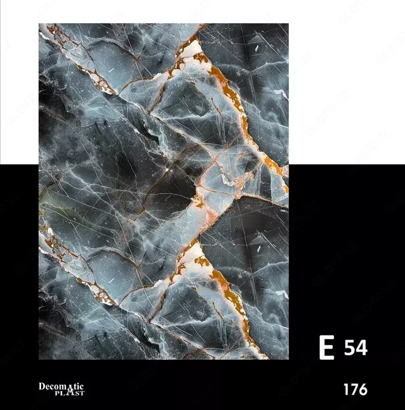 Глянцевая декоративная панель из ПВХ 1.22*2.80 Е 54