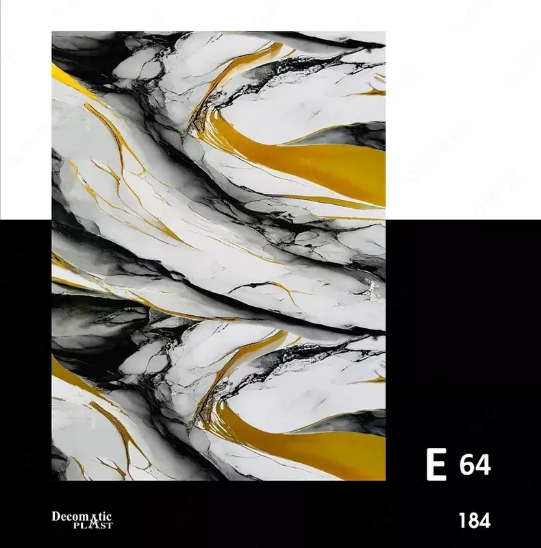 Yaltiroq PVX dekorativ paneli 1.22 * 2.80 E 64