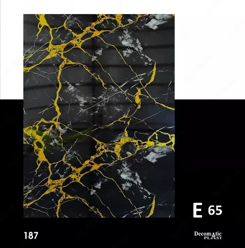 Yaltiroq PVX dekorativ paneli 1.22 * 2.80 E 65