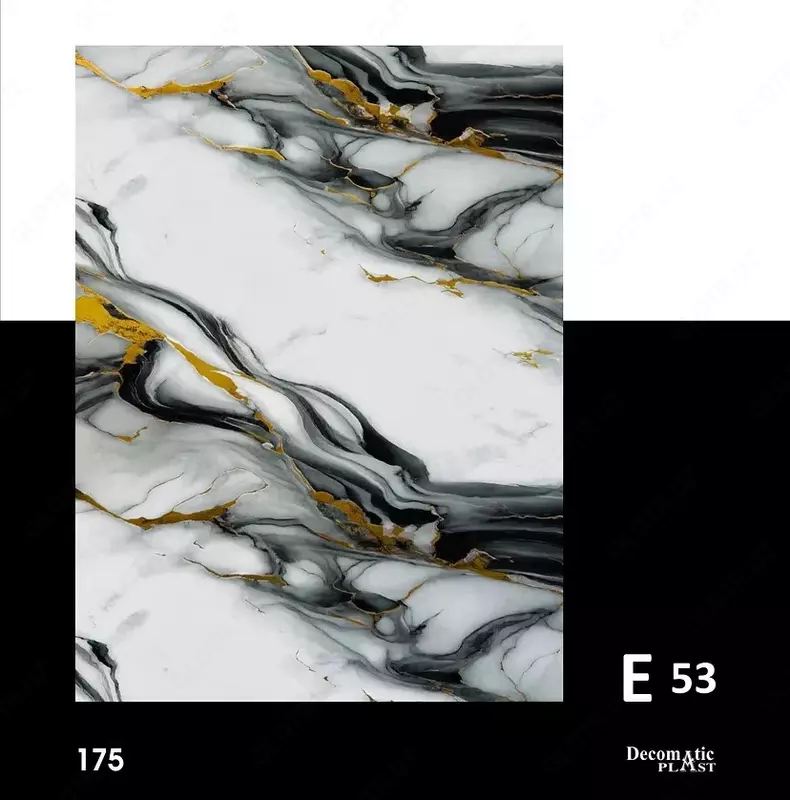 Глянцевая декоративная панель из ПВХ 1.22*2.80 Е 53