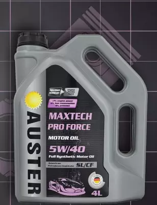 Моторное масло для легковых автомобилей "Auster Maxtech Pro Force" 5W-40 SL/CF (208 литров)