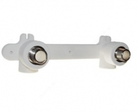 Двойной отвод с настенным креплением - наружная резьба 20 мм