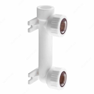 Двойной отвод с настенным креплением - внутренняя резьба 20 мм - 10 925 сум от 10 шт.