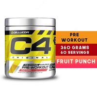  Cellucor  C4 Original Explosive  Pre-Workout 390gr fruit punch 60 serving - 