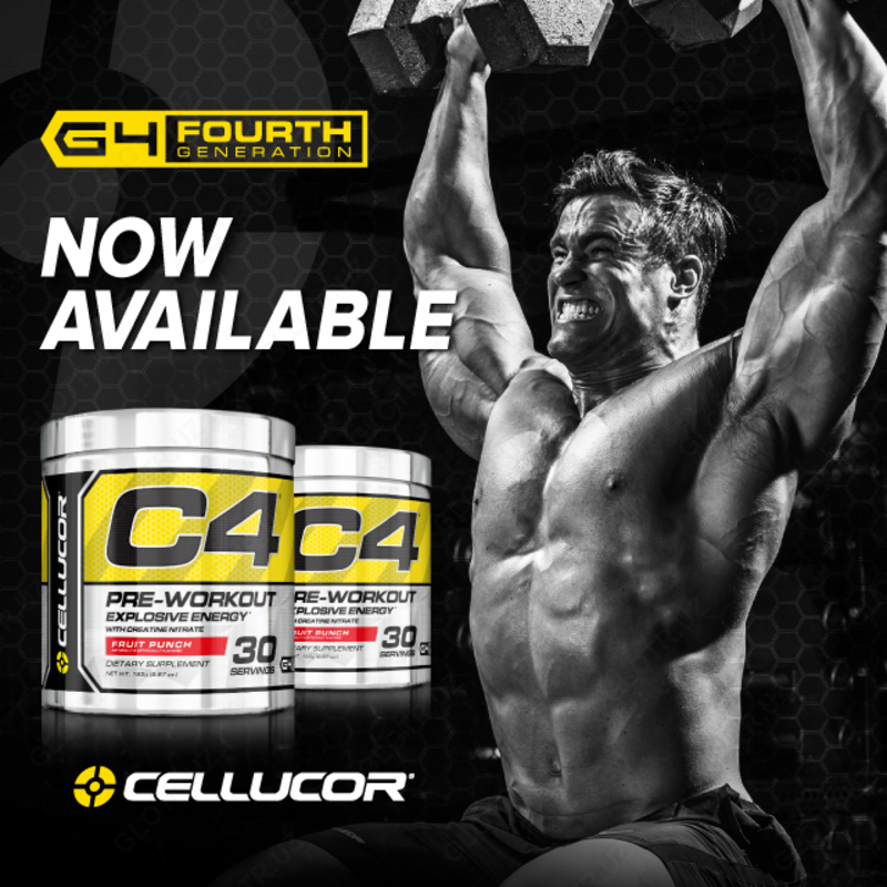   Cellucor  C4 Original Explosive  Pre-Workout 390gr fruit punch 60 serving