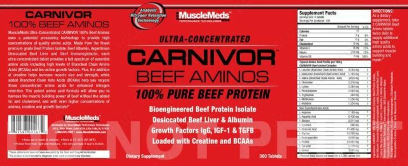   Аминокислоты CARNIVOR Beef Aminos