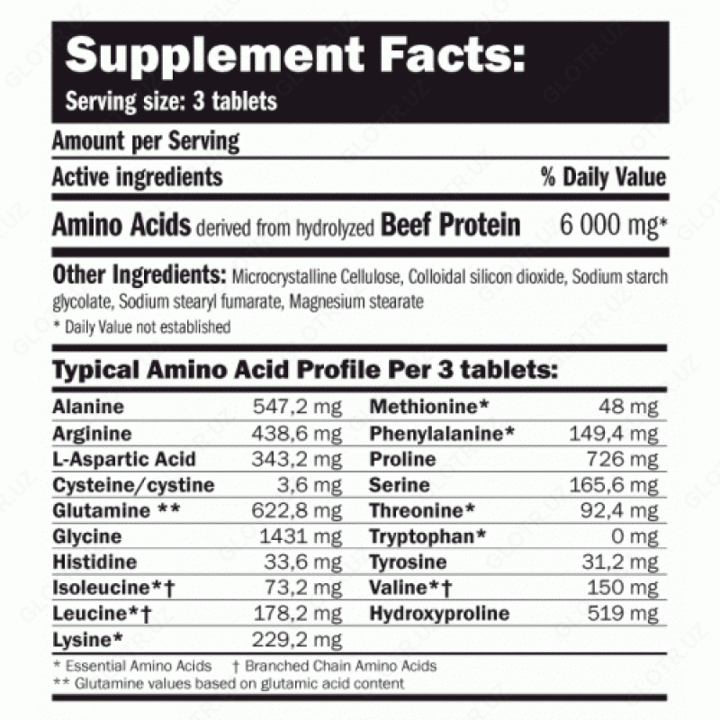 от {0} сум 100% Beef Aminos от Universal Nutrition