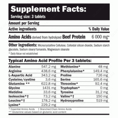 411 200 сум / шт. 100% Beef Aminos от Universal Nutrition