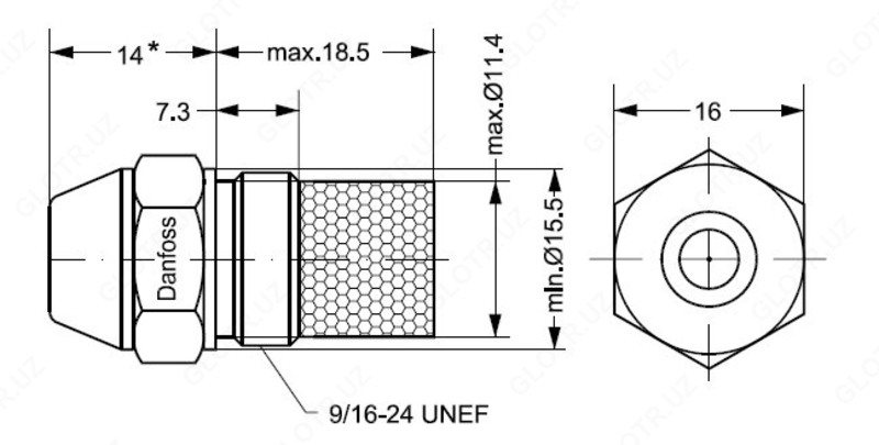 Топливная форсунка для дизельных горелок
