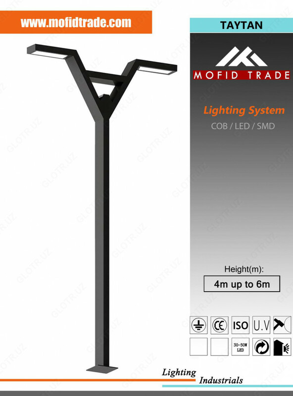 Уличные фонари в Ташкенте (парковые)