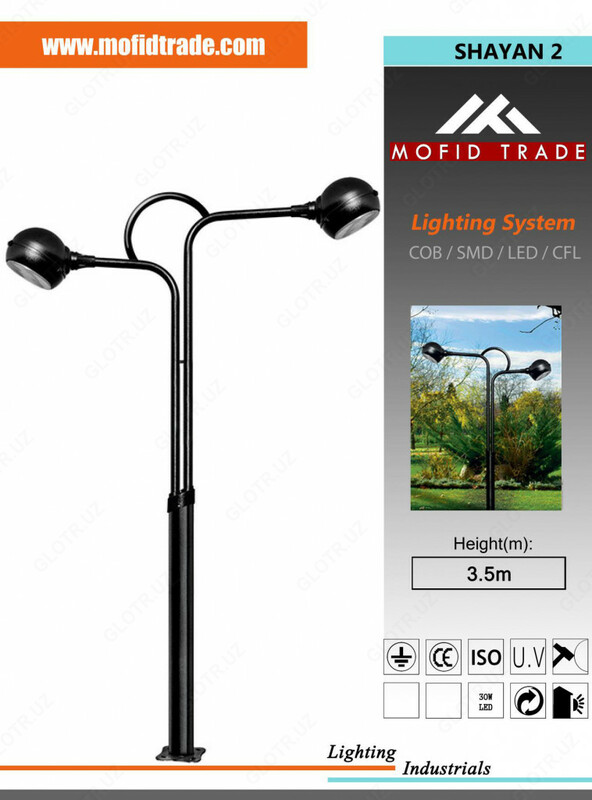 Уличные фонари в Ташкенте (парковые)