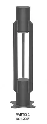 Газонный светильник PARTO 1, RO-L2045