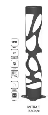Газонный светильник MITRA 1, RO-L2570
