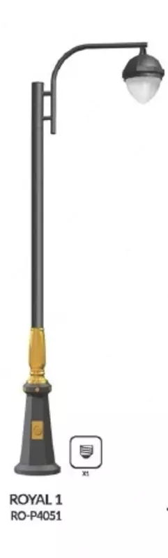 Дорожный светильник ROYAL 1, RO-P4051