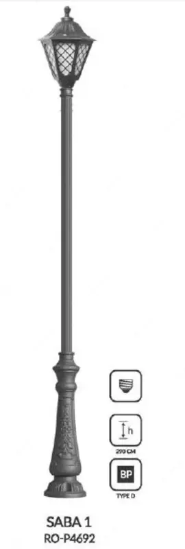 Классические (уличные) светильники SABA 1, RO-P4692
