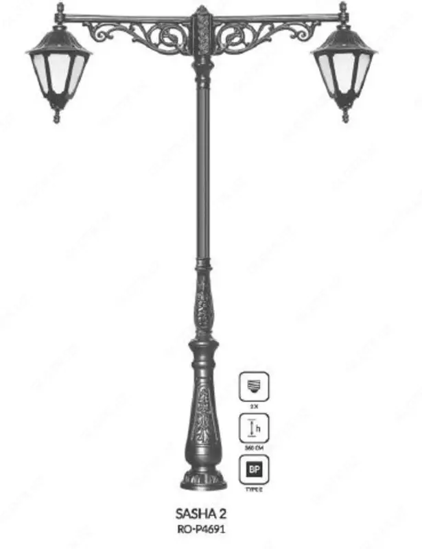 Klassik (ko'cha) lampalar SASHA 2, RO-P4691