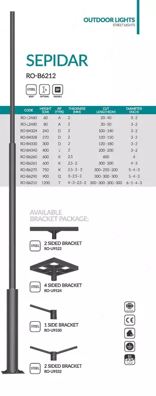 Магистральные светильники SEPIDAR, RO-R6212