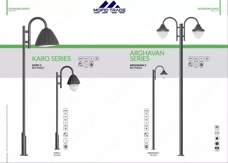 100 Vattli ko‘cha LED chirog‘i