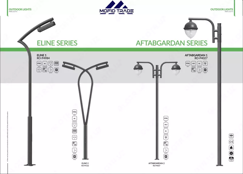 100 Vattli ko‘cha LED chirog‘i