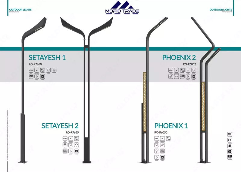 Park va ko'cha chiroqlarini qo'llab-quvvatlaydi