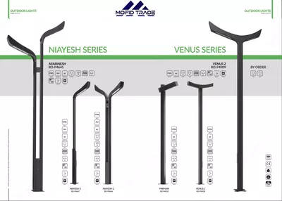 Опоры для парковых и уличных светильников