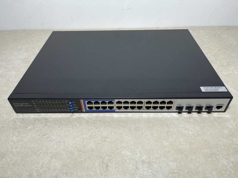 Управляемый коммутатор HORED PS2024G-24 Gigabit Port PoE с поддержкой источника питания AI