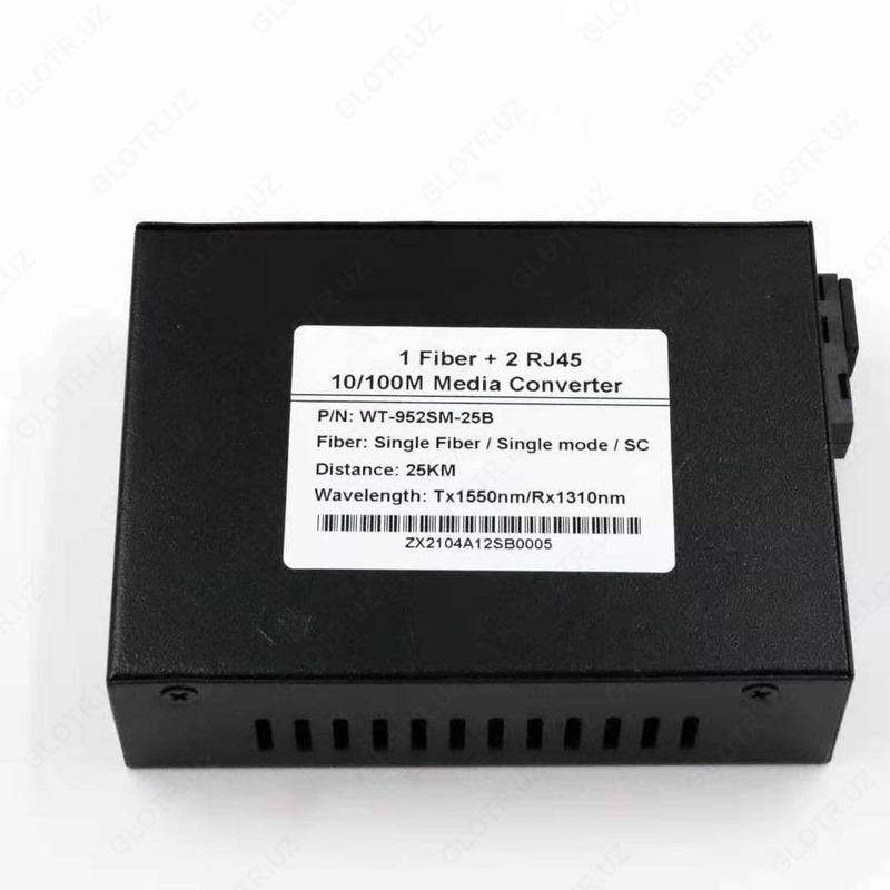 Медиаконвертер 10/100M Single mode Single Fiber Media Converter (1*Fiber+2*RJ45)