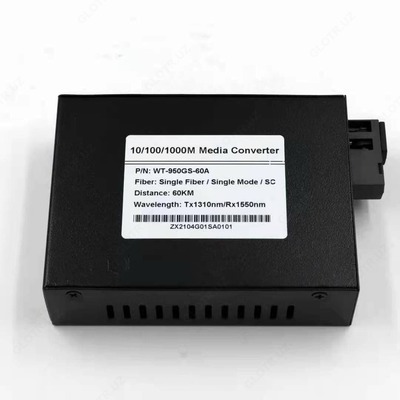Медиаконвертер 10/100/1000M Single Mode Single Fiber 80km