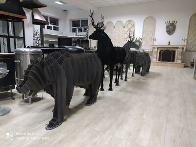 Мангал барбекю медведь