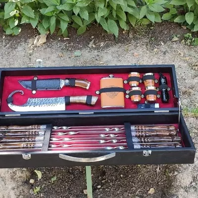 Набор шампуров подарочный