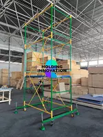  Леса на колесах (вышка-тура) с деревянными настилами в комплекте  изготовление от 3 до 15м в высоту - 