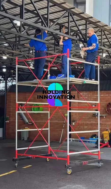  Леса на колесах (вышка-тура) с деревянными настилами в комплекте  изготовление от 3 до 15м в высоту FACAD ZLP LTD