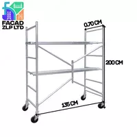 Складные строительные леса с настилами