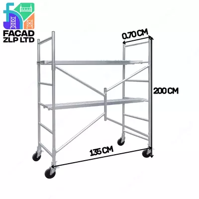 Складные строительные леса с настилами