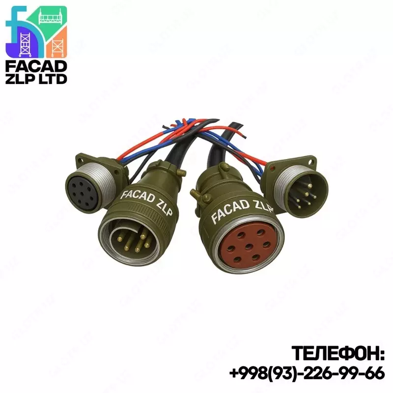 ZLP-630 belanchak elektr qalqoni uchun 8 kontaktli ona/ota ulagichi