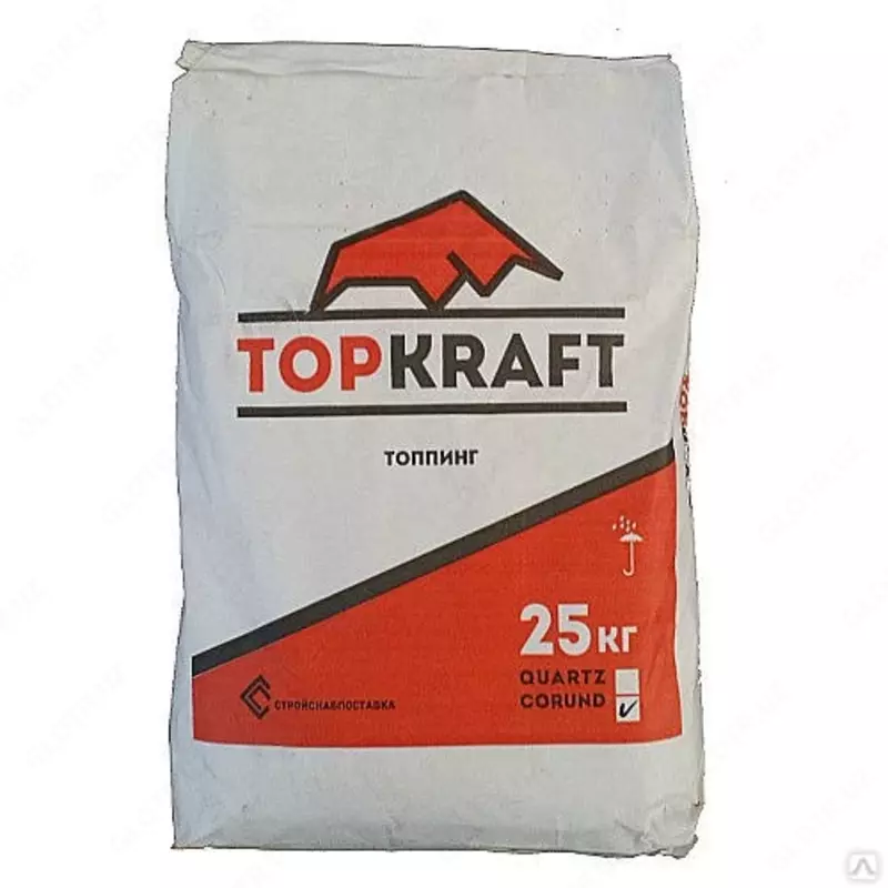 Сухой упрочнитель бетона TOPKraft corund