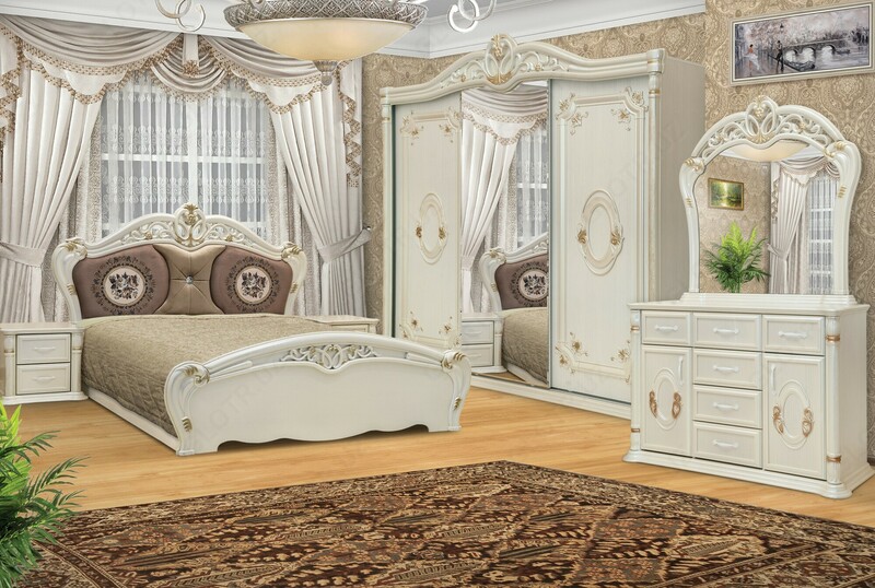 Gretta yotoqxona to'plami (oq) - 13 300 000 so'm