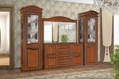 Комплект мебели для гостиной Фиона (орех)