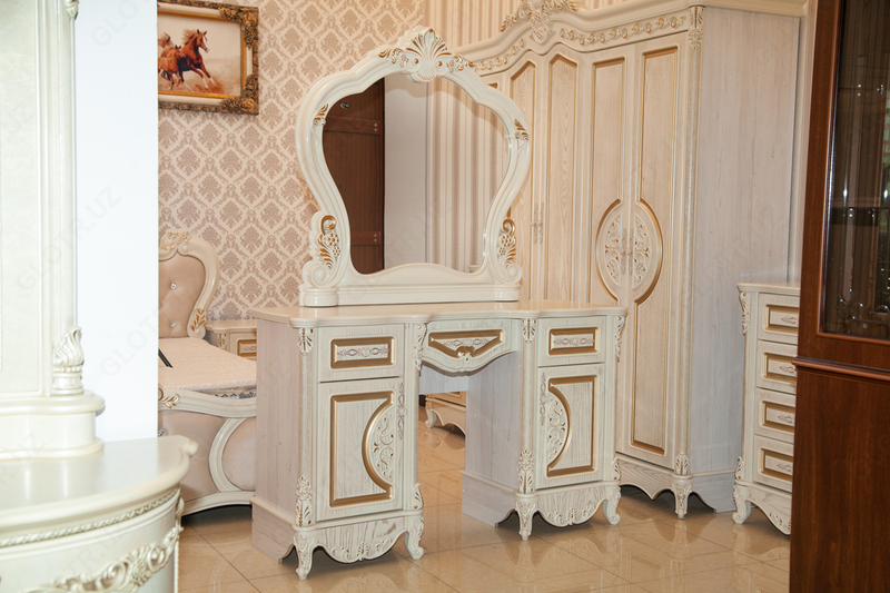 Yotoq xonasi Savannah (oq) Yotoqxona garnituralari