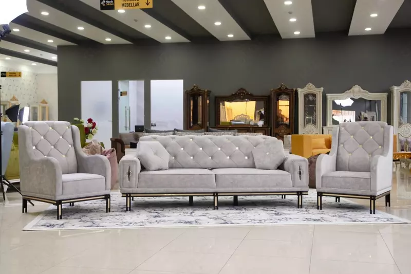 Iceberg yashash xonasi uchun yumshoq mebellar to'plami - 9 900 000 so'm