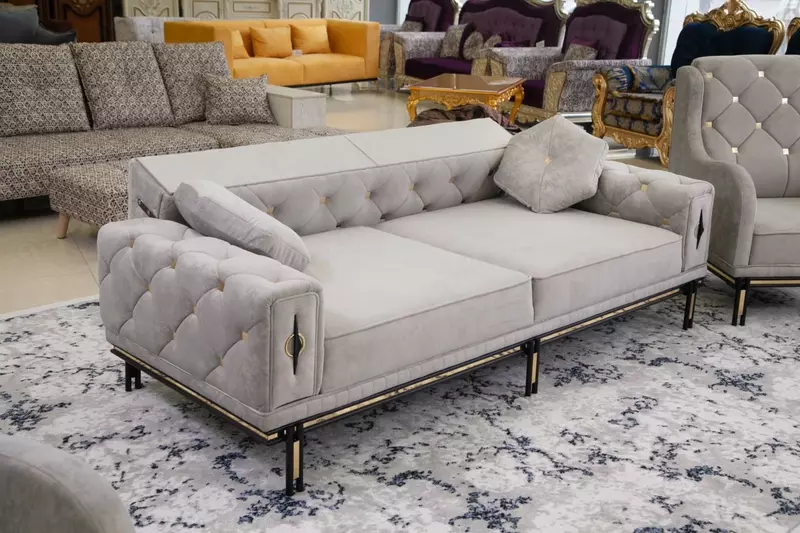 Iceberg yashash xonasi uchun yumshoq mebellar to'plami Shosh Mebel