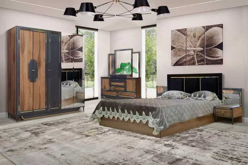 Yotoq xonasi to'plami "Bursa" (yong'oq)