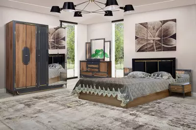 Спальный гарнитур "Бурса" (орех)