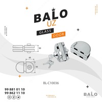 Замок для стеклянных офисных дверей "Центр замок - BL-C10036"