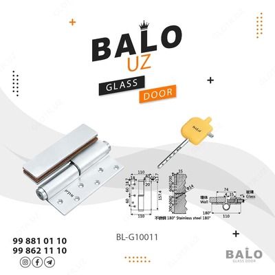 Автоматическая петля для стеклянных дверей - BL-G10012