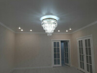 Натяжные потолки сатиновые.