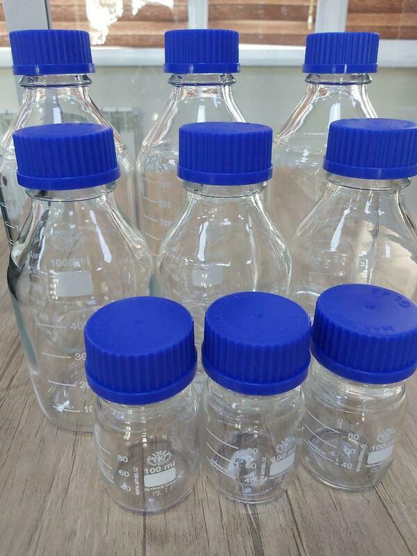 Лабораторная бутылка muna Duran с ISO резьбой 100мл SBG3-100-010