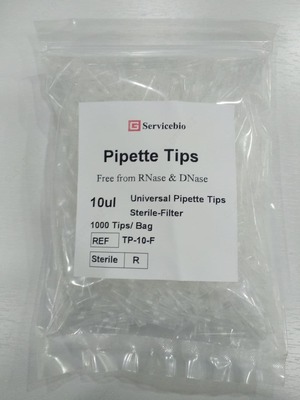 Наконечники для дозаторов 10 мкл с фильтром (без ДНКазы и РНКазы, стерильные)